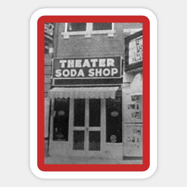 Theater Soda Shop Wilson NC Sticker by greenporker